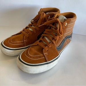 Mens Vans SK8 pro glazed ginger high tops sneakers tennis shoes 8.5